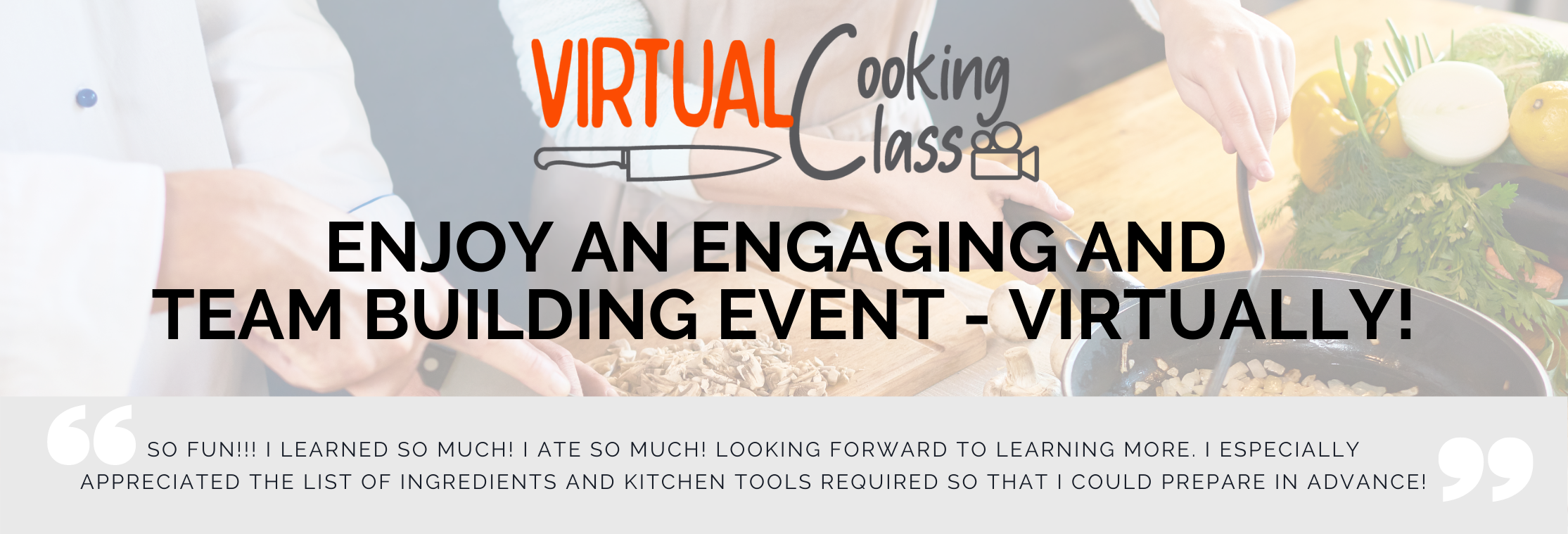 Virtual Cooking Banner