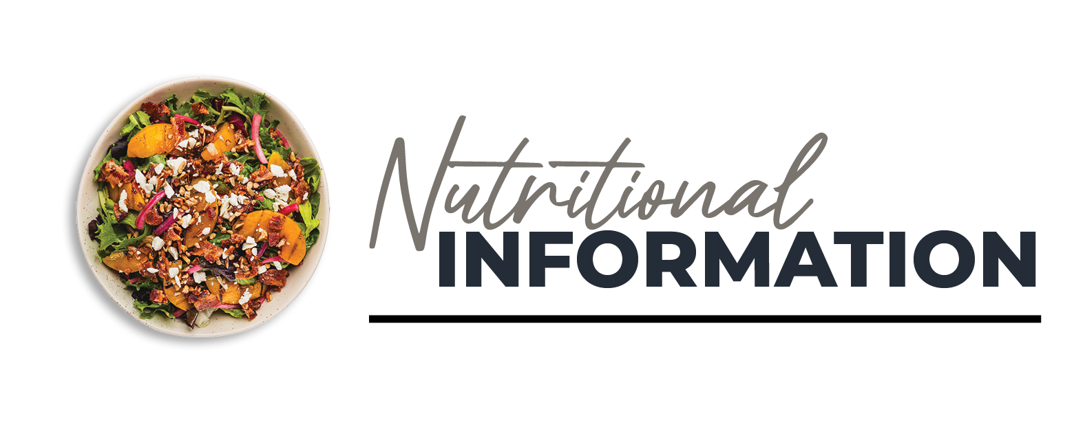 Nutritional Information 2026