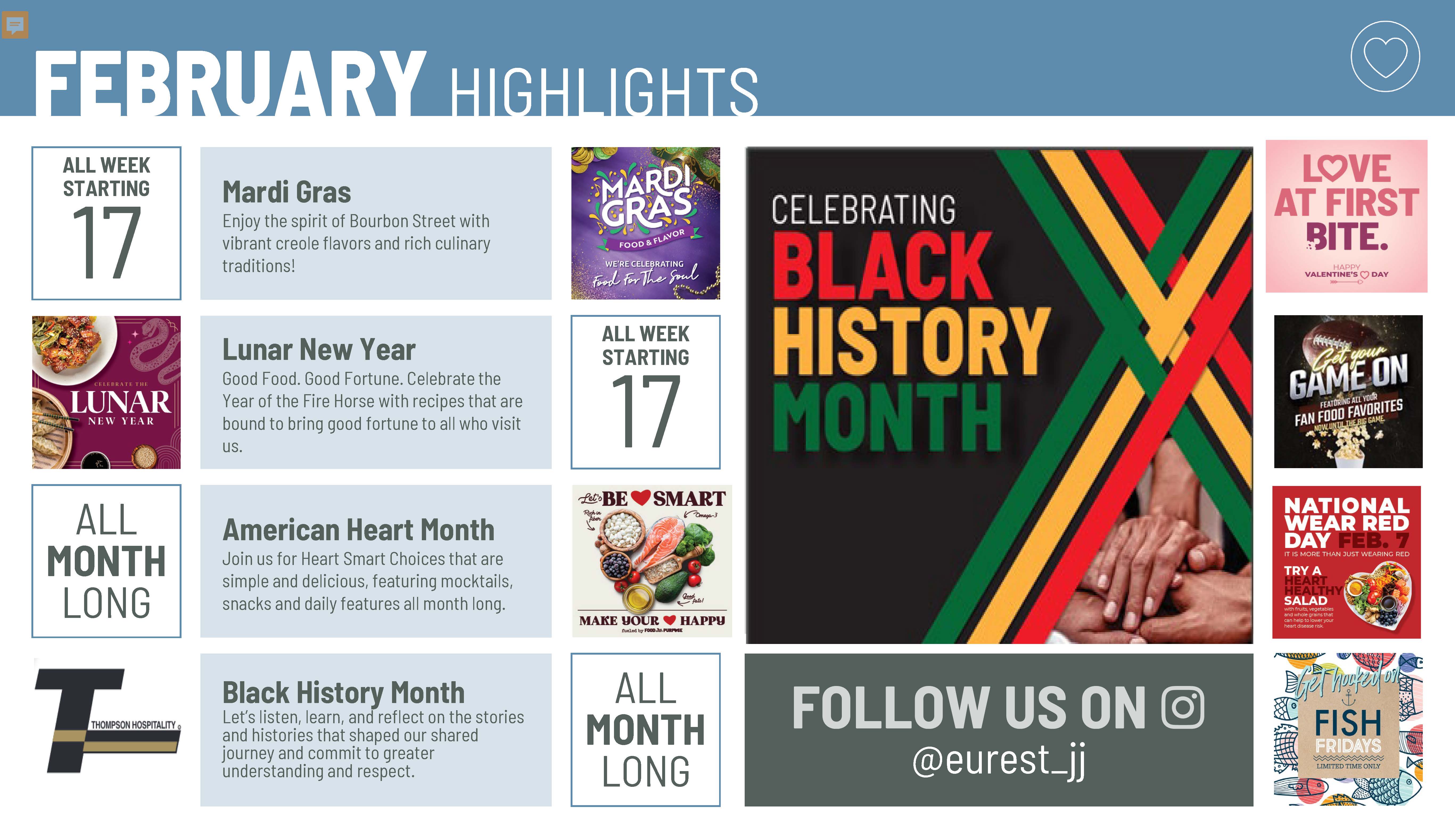 February Monthly Calendar