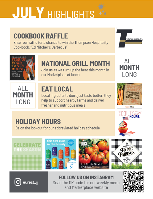 July Monthly Calendar